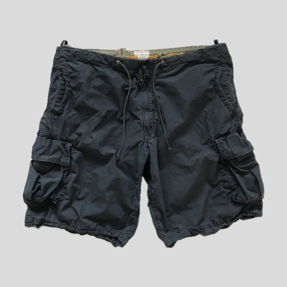 GAP Blue Gray Loose Fit Cotton Cargo Shorts Outdoors Gorpcore Mens XXL